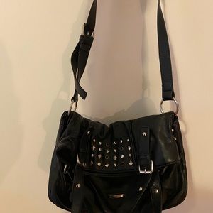 Nine West black faux leather purse